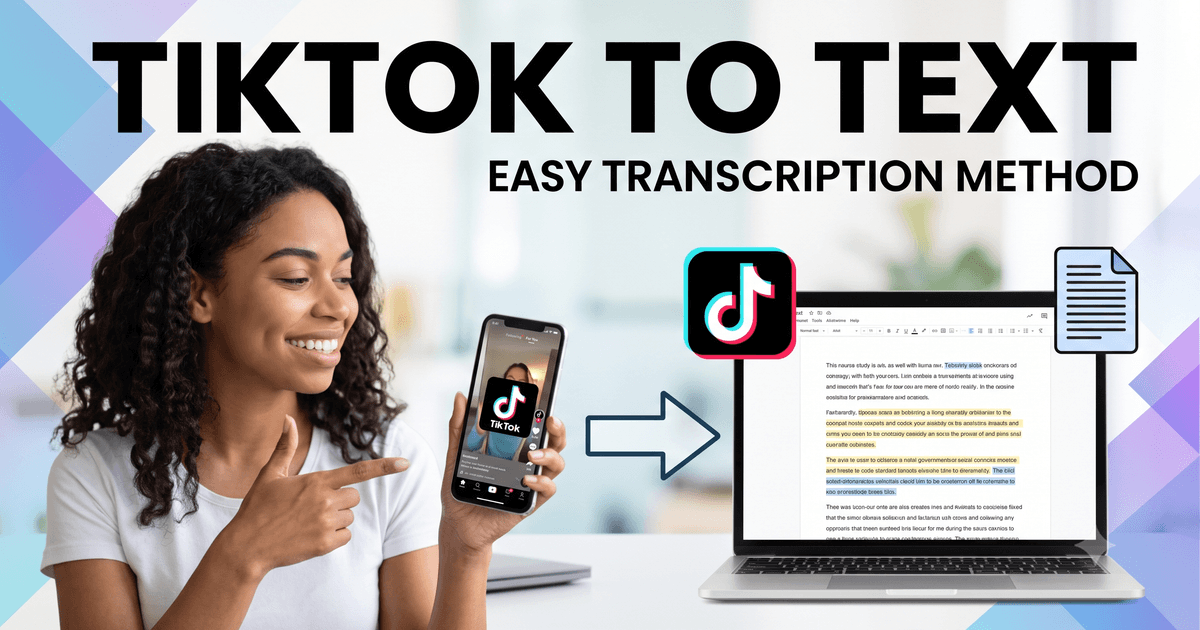 How to Convert TikTok to Text