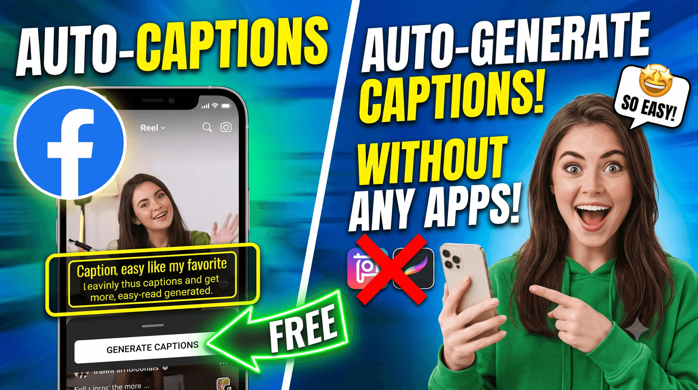 How to Auto-Generate Captions for Facebook Reels without Apps