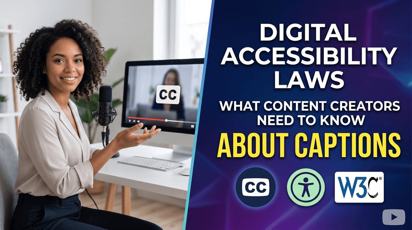 Digital Accessibility Laws: What Content Creators Need to Know About Captions