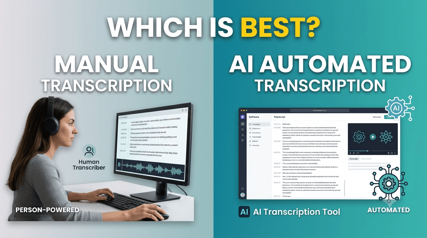 Manual Transcription vs. AI Automated Video Transcription: Which is Best?