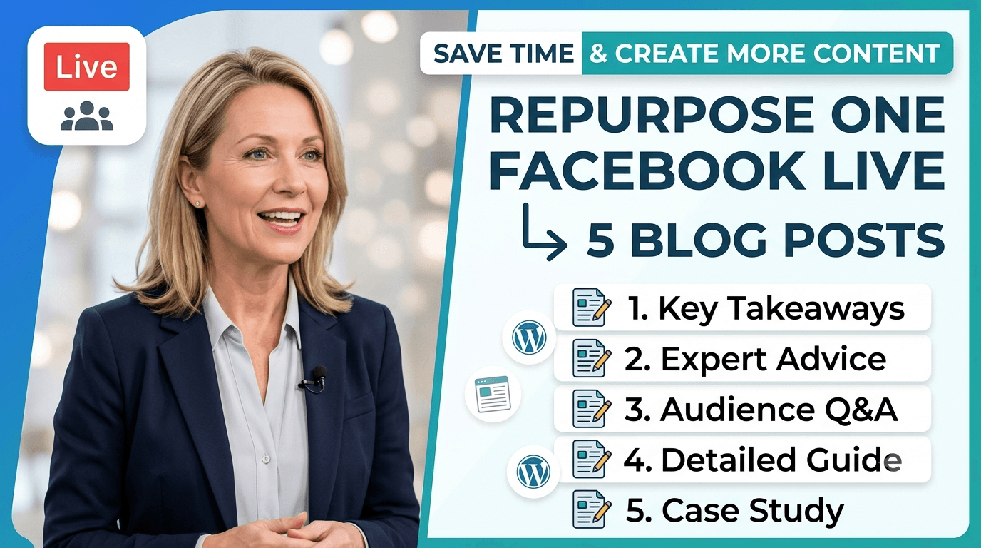 Repurpose Live into Blog Posts