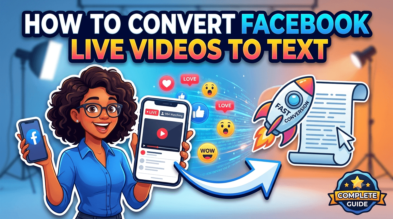Convert Facebook Live to Text