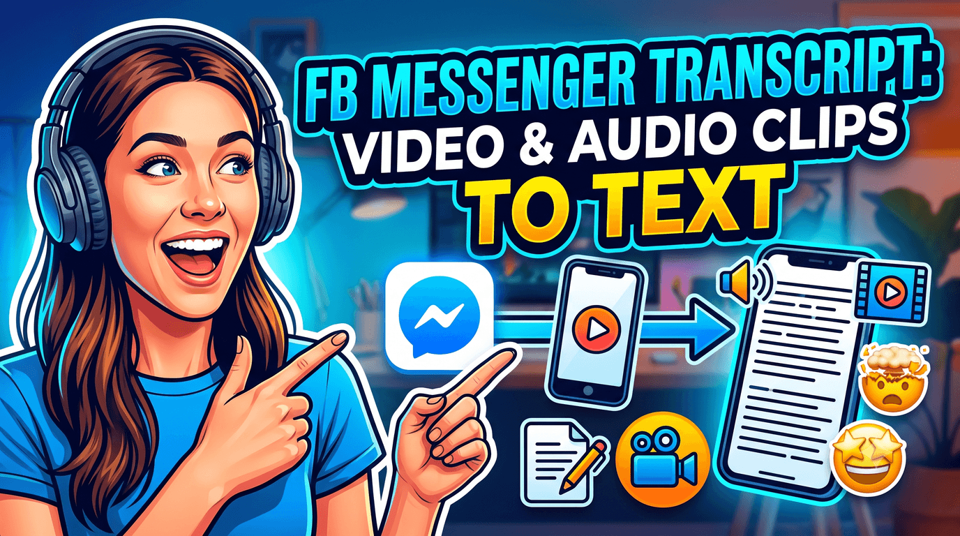 How to Transcribe Facebook Messenger Videos and Audio Clips
